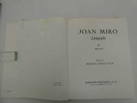 ジョアン・ミロ　リトグラフ４　JOAN MIRO Litograto オリジナル・リトグラフ五枚揃　スペイン語　一冊