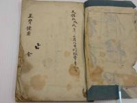 正骨便要　平安　大町宗司口授　32丁　国書のみ　／　諸術抜書　佐渡　藤井明眼堂　26丁　天保9年　写本　1冊