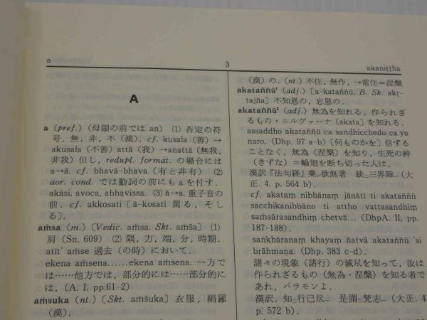 パーリ語佛教辞典(雲井昭善) / 古本、中古本、古書籍の通販は「日本の
