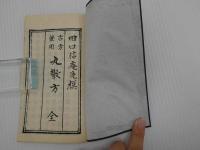 古方兼用　丸散方　近代写　一冊