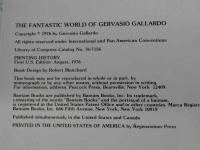 The Fantastic World of Gervasio Gallardo　英文　一冊