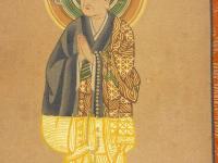 善導大師像　絹本着色　本紙　２０×１０cm　全体　４８×１８．５cm　１幅