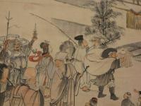 春暉（翠）先生　節分之図　紙本着色　本紙　97×129cm　全体　165×142cm　1幅
