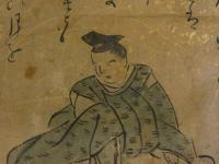 歌仙絵　紙本着色　約１９×１７cm　台紙に貼付　１３枚　