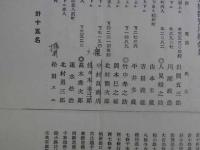 京都市質屋組合員名簿　昭和９年三月末日現在　表裏印刷