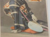 美人　手彩色　絵葉書　大礼紀念切手貼付　３枚一括　