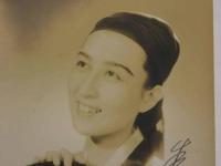 春日野八千代②　サイン入り　ブロマイド　絵葉書　１枚