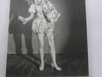 春日野八千代⑥　サイン入り　ブロマイド　絵葉書　１枚