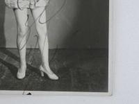 春日野八千代⑥　サイン入り　ブロマイド　絵葉書　１枚
