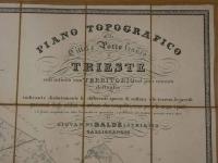 TRIESTE　トリエステ　地形図　Giuseppe　Muller　イタリア語　１舗
