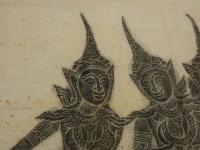 タイ舞踊　仏塔の冠　拓本　2枚