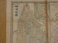 市区改正　東京実測明細全図　附横浜全図　１枚