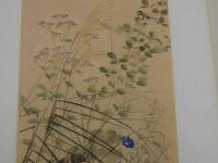 本朝名画鑑　初秋　彩色木版刷　一枚
