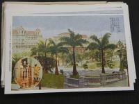 絵葉書　絵はがき　菅野力夫　第三回世界一周　旅行の実況　１８枚＋第１.２回　７枚　計２５枚
