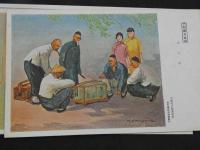絵葉書　絵はがき　明朗　満支風俗　スケッチ八趣　古島松之助画伯筆　A　８枚　袋付