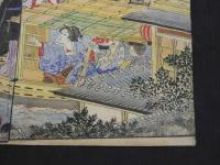 大阪　天神祭の図　紙本着色