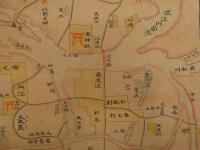 大阪　足利時代難波参考図　肉筆　本紙約77×54cm