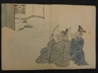 【真作】歌仙　中川蘆月門下　栗原蘆雪筆　見開き１１図　