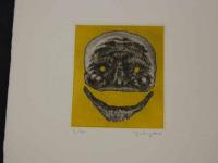 假面ー十種　菅野陽銅版画　第六集　限定50部のうち第9番