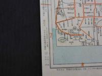 戦中地図　京都府　日本新分県地図
