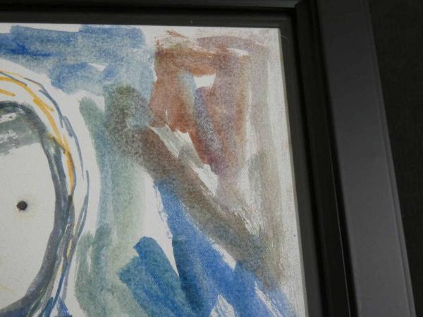 真作】飯田美穂 Image, Cezanne - portrait H41.3×W32.0×D2cm 綿布に