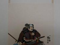 大正期　復刻木版画　一勇斎国芳画　赤垣源藏　彩色木版刷　約19.5×13㎝　1枚