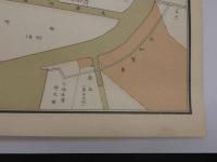 大正運河位置図　千島土地株式会社　　約38×26.5cm