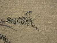 複製木版画　喜多川歌麿筆　虫えらみ　第十二回第六図　松虫と蛍　手摺木版