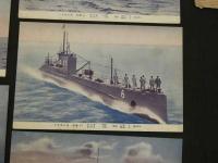 絵葉書　帝国艦船集ノ内　潜水艦航空母艦集　8枚中7枚