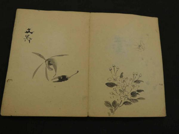 目まぐるし 模写 掛軸Ja675田辺文琦 鼠之図彩色紙本 書いたもの