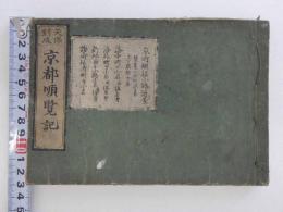 天保刻成 京都順覧記　都縦横町小名　1冊　