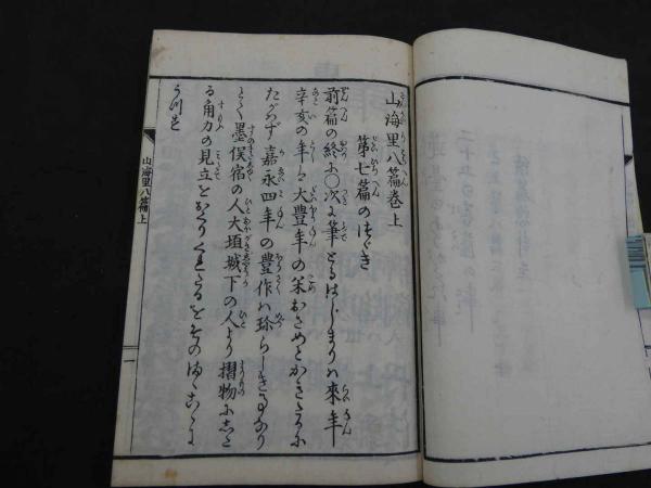 ①山海堂 八篇 明治後刷 和装本 上中下巻 全3冊(権少僧都述作) / 古本