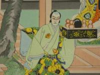 【真作】忠孝　歌舞伎十八番　三世忠信　祇園祭礼信仰記　金閣寺　彩色木版刷　木版画　歌舞伎絵