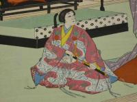【真作】忠孝　歌舞伎十八番　三世忠信　女楠　楠家（千早）城中