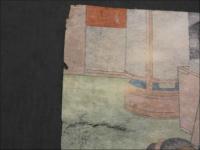 貞廣画?　市川左團次　役者絵　彩色木版刷　約25×18cm　木版画　浮世絵 