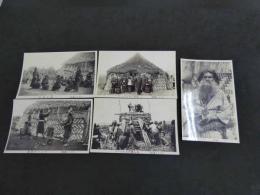 アイヌ風俗　リプリント写真　約12.5×20cm　5枚　絵葉書　古写真
