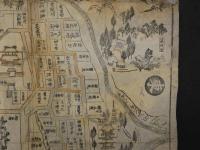 日光御山之絵図　鉢石町　　二色刷　約62×88cm