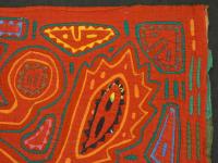 パナマ　モラ　クナ族の民族衣装　手芸布製　約42×54cm　