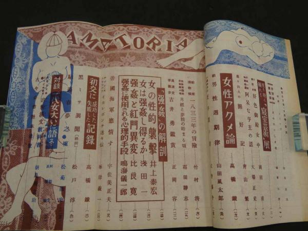文化人の性風俗誌 あまとりあ 第2巻第7号 初夜に成功した記録