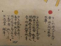 寛政九ノ十二月改　御丸方角出火之節　御登城場所絵図　　紙本着色　