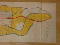 明治古地図　平鹿郡　増田村字新町　横手市増田まんが美術館周辺　