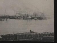 戦前絵葉書　横浜桟橋