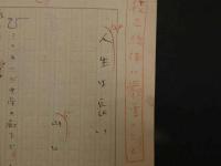 【真作】山口廣一草稿　「人生は長い」　400字詰　ペン書　3枚