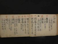 病門別処方集　江戸中期頃写　約165丁