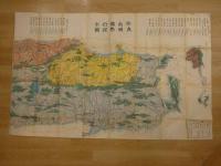 陸奥出羽国郡行程全図　橋本玉蘭斎　幕末頃　彩色木版刷