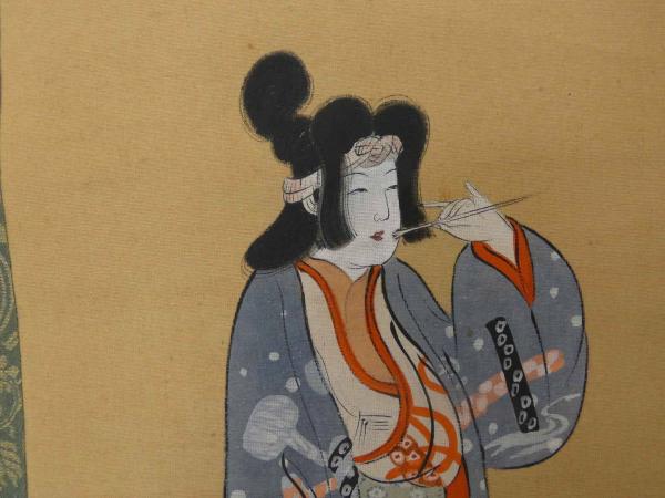 西野 陽一、【梟】、新品高級額 額装付、日本画希少画集画より