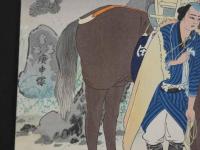 【真作】忠孝　歌舞伎十八番　三世忠信　塩原多助一代記　沼田原　庚申塚　彩色木版刷　木版画　歌舞伎絵