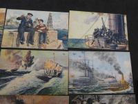 戦前絵葉書　われ等の大艦隊　少年倶楽部附録　40枚揃　