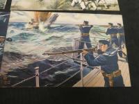 戦前絵葉書　われ等の大艦隊　少年倶楽部附録　40枚揃　