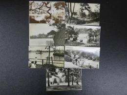 戦前絵葉書　大東京名所絵はがき集より　日比谷公園他　7枚　